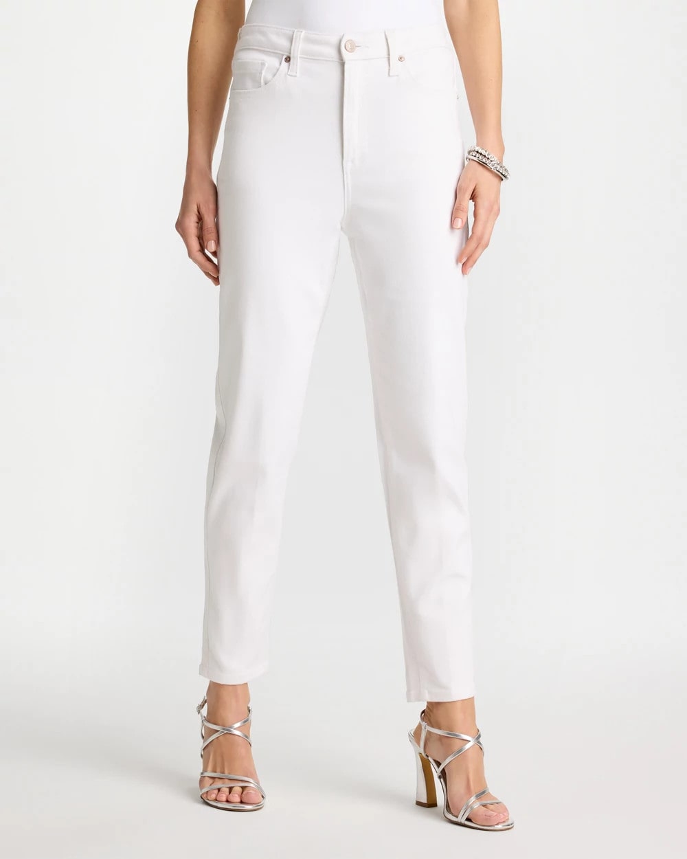 Chico's Discount Alabaster Skinny Ankle Jeans