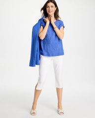 Chico's Outlet Alabaster Pull-On Capri Jeans