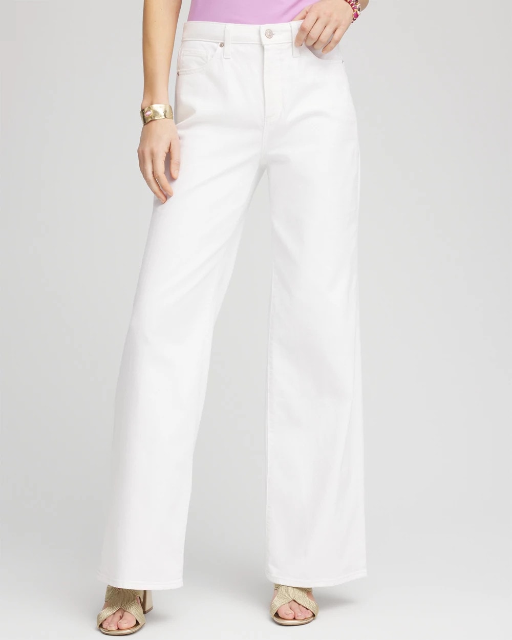 Chico's Online Alabaster So Slimming® High-Rise Wide-Leg Jeans