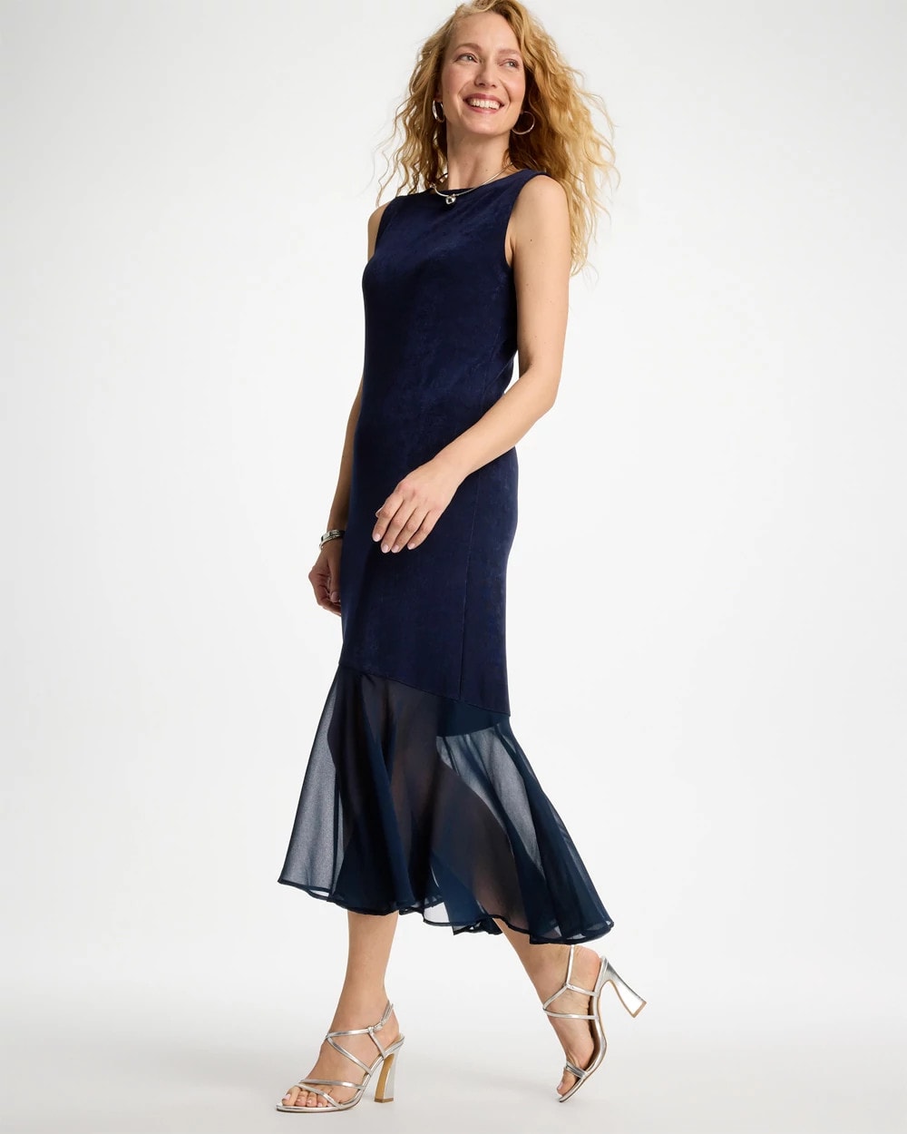 Chico's On Sale Travelers India Ink Travelers™ Chiffon Hem Dress