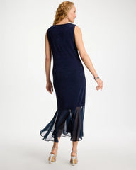 Chico's On Sale Travelers India Ink Travelers™ Chiffon Hem Dress
