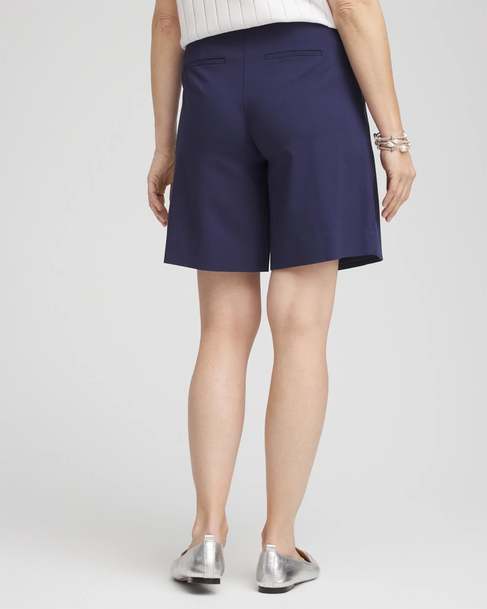 Chico's Outlet Passport Blue Brigitte™ Pull-On Asymmetrical Wrap Skort