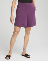 Chico's For Sale Washed Grape Zenergy® Pull-On Shorts