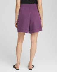 Chico's For Sale Washed Grape Zenergy® Pull-On Shorts