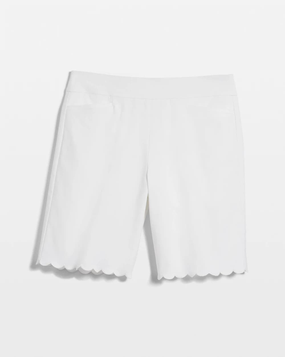 Chico's Online Alabaster Brigitte™ Pull-On Scallop-Hem Shorts