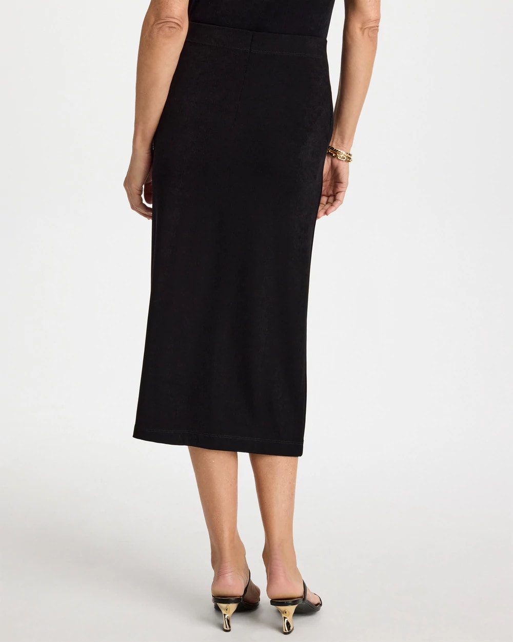 Chico's Online Travelers Black Travelers™ Midi Skirt