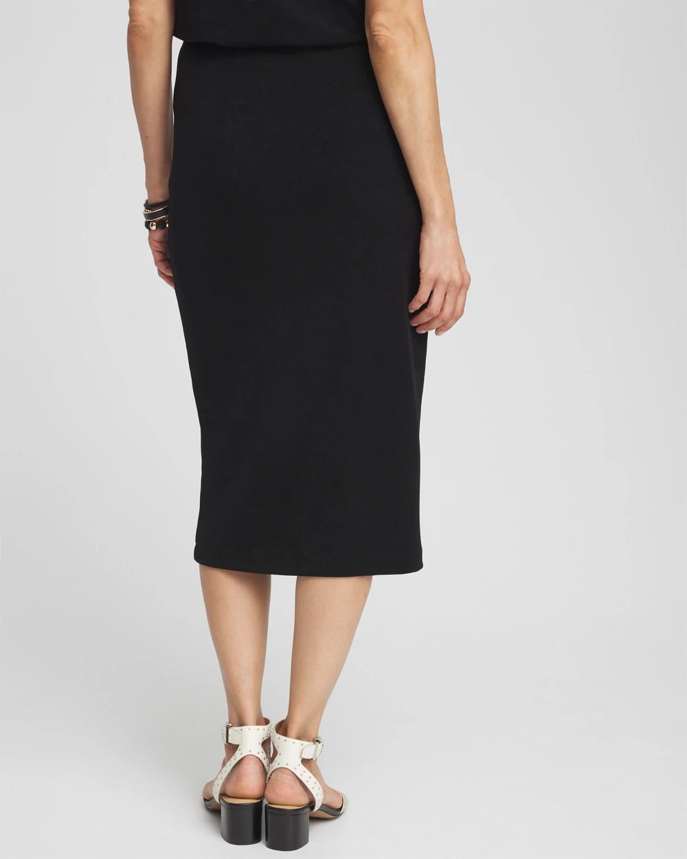 Chico's Discount Travelers Black Travelers™ No Tummy Skirt