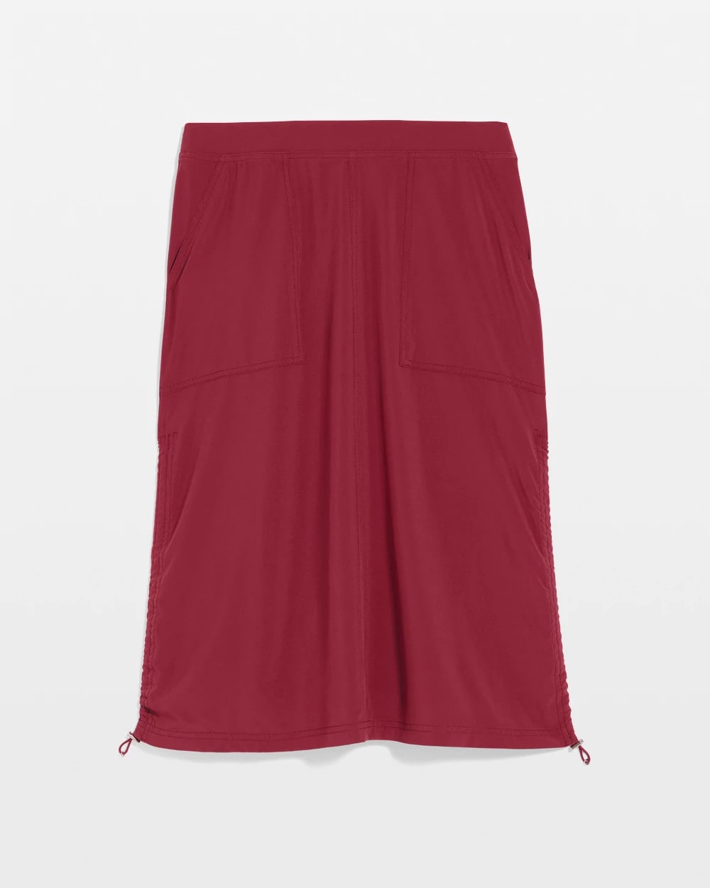 Chico's For Sale Russet Red Zenergy® UPF Bungee-Hem Pull-On Skirt