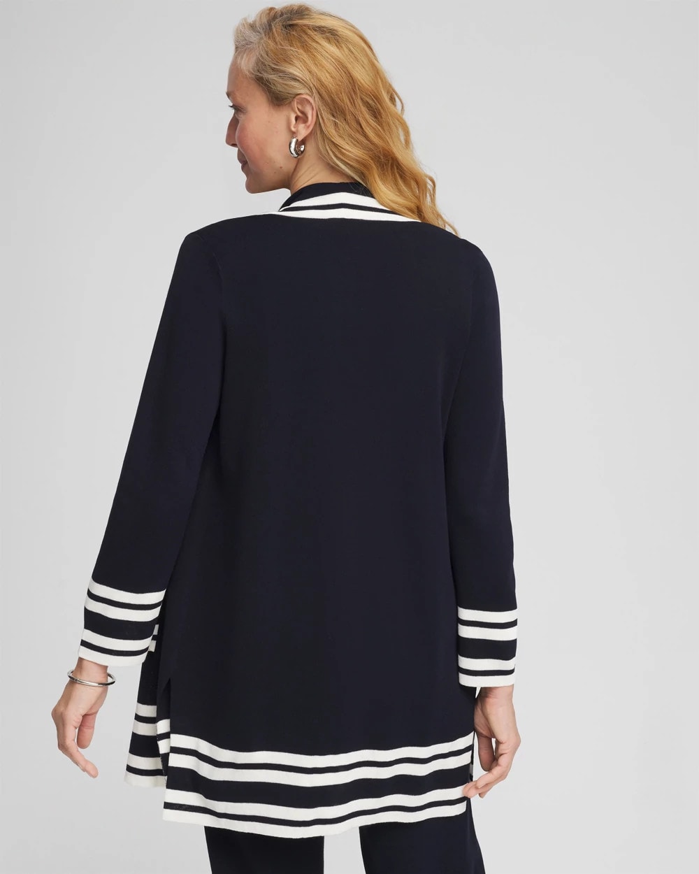 Chico's Outlet Travelers India Ink Travelers™ Contrast Border Cardigan