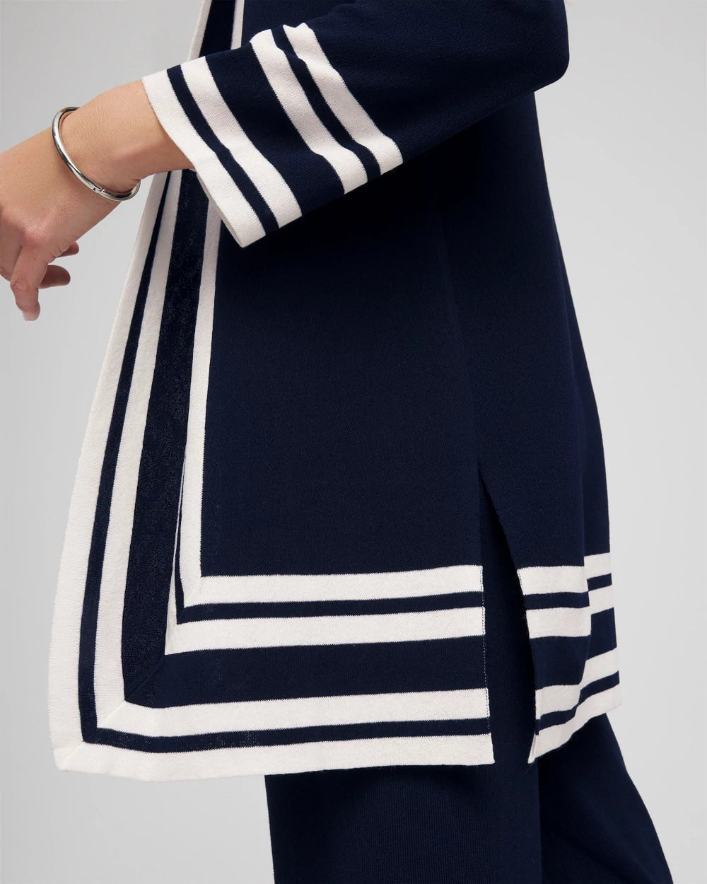 Chico's Outlet Travelers India Ink Travelers™ Contrast Border Cardigan