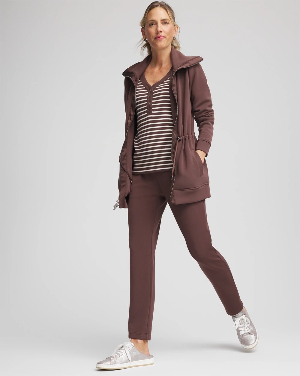 Chico's On Sale Espresso Zenergy® Cinch-Waist Jacket