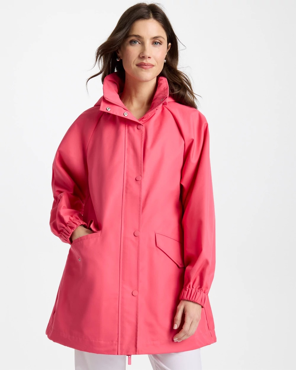 Chico's For Sale Blossom Zenergy® Twill Rain Jacket