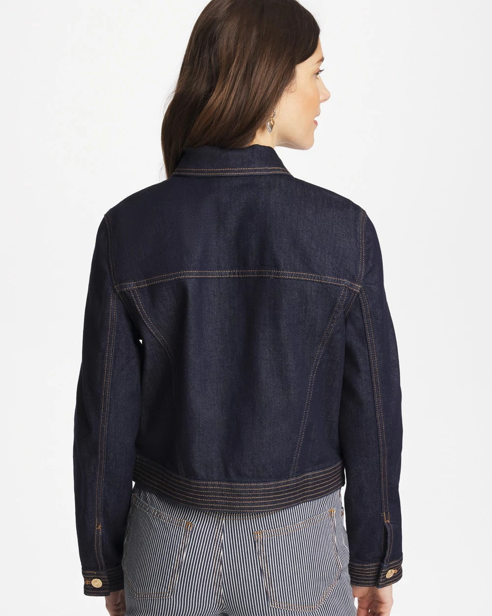 Chico's Sale Cedar Rinse Denim Trucker Jacket