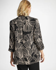 Chico's On Sale Black Ginkgo Crepe Blazer