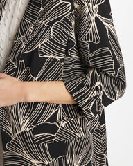 Chico's On Sale Black Ginkgo Crepe Blazer
