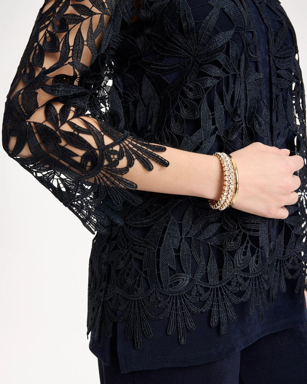 Chico's Online Travelers India Ink Travelers™ Galloon Lace Jacket