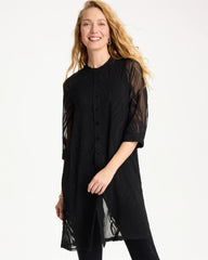 Chico's On Sale Travelers Black Travelers™ Collection Sheer Jacquard Topper