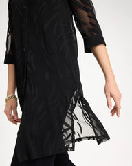 Chico's On Sale Travelers Black Travelers™ Collection Sheer Jacquard Topper