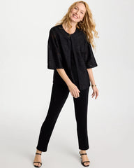 Chico's Discount Travelers Black Travelers™ Collection Soutache Jacket