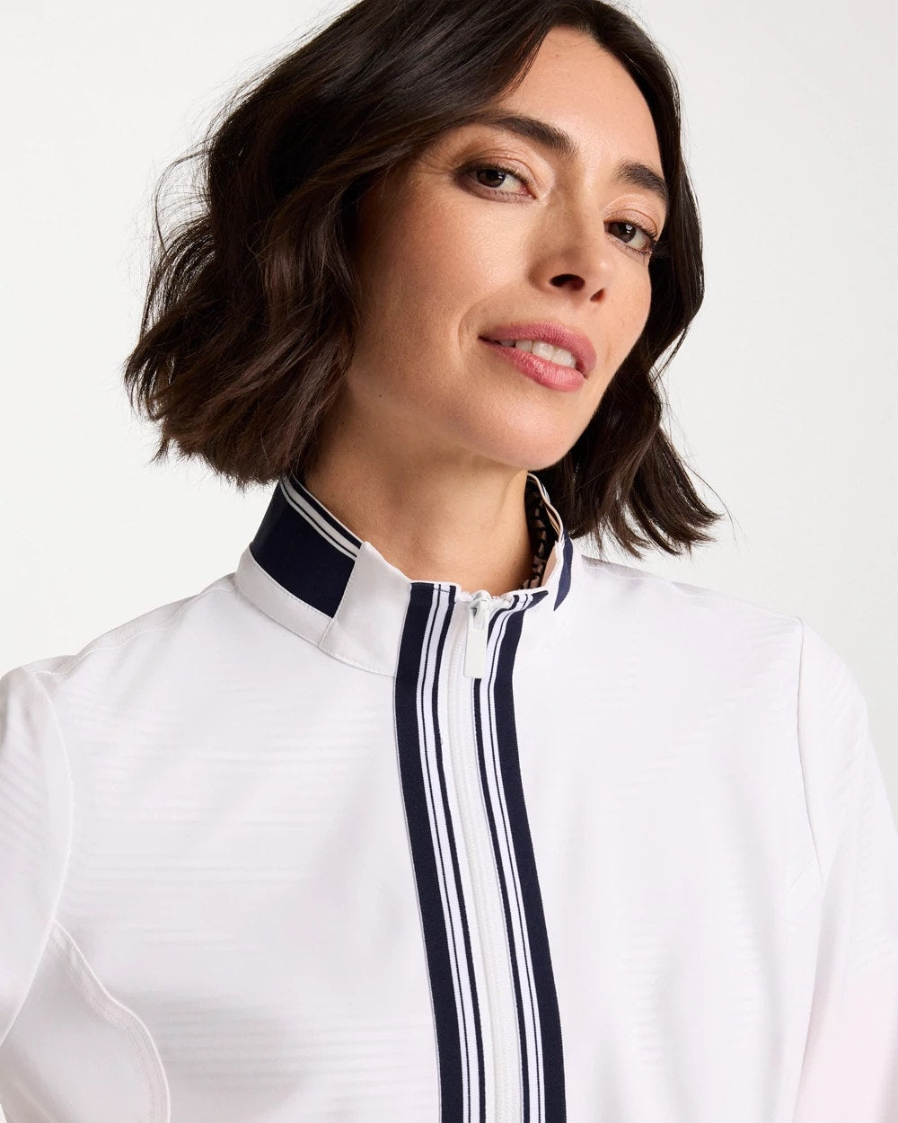 Chico's Sale Alabaster Zenergy® UPF Colorblock Jacket