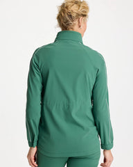 Chico's Outlet Water Lily Green Zenergy® UPF Piping Anorak Jacket