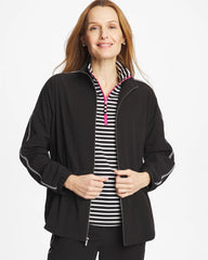 Chico's Online Black Zenergy® UPF Lattice-Trim Jacket