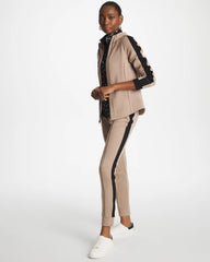 Chico's Sale Studio Taupe Zenergy® Double-Knit Contrast Jacket