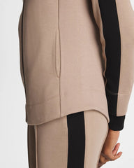 Chico's Sale Studio Taupe Zenergy® Double-Knit Contrast Jacket