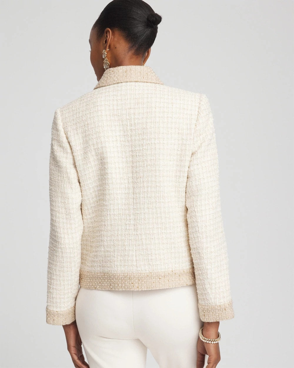 Chico's For Sale Neutral Tonal Neutral Tweed Jacket