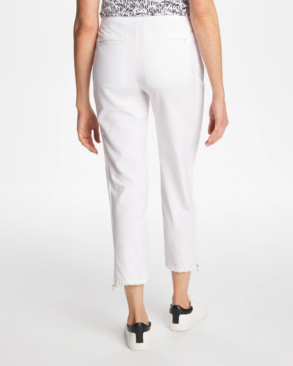 Chico's For Sale Alabaster Zenergy® UPF Rib Mix Cropped Pants