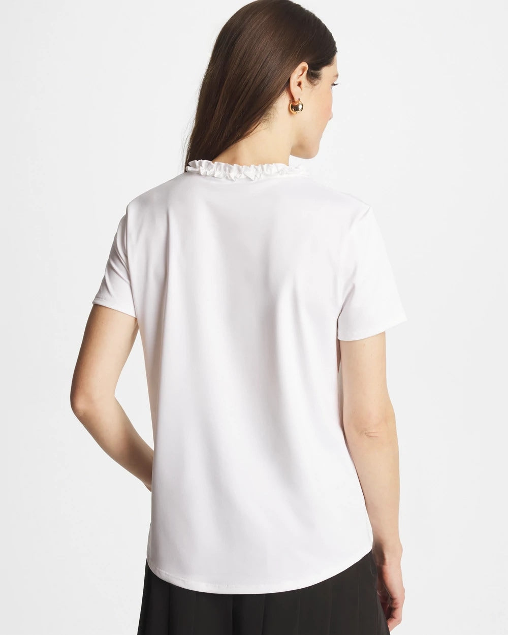 Chico's Online Alabaster Zenergy® UPF Ruffle Polo