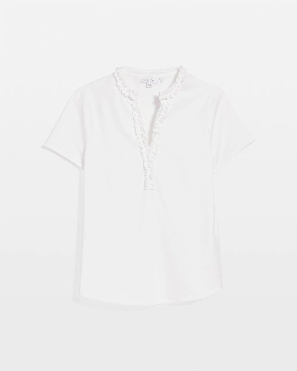 Chico's Online Alabaster Zenergy® UPF Ruffle Polo
