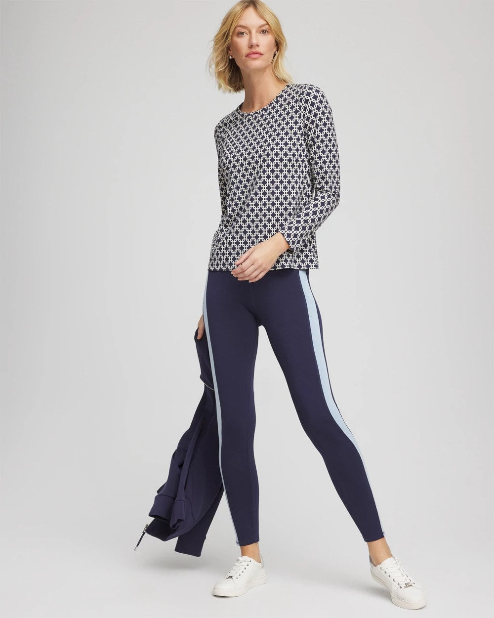 Chico's Discount Passport Blue Zenergy® Chain Top