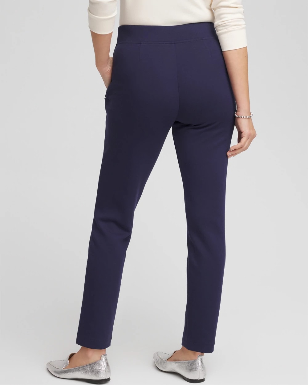 Chico's Outlet Passport Blue Zenergy® Double-Knit Ankle Pants