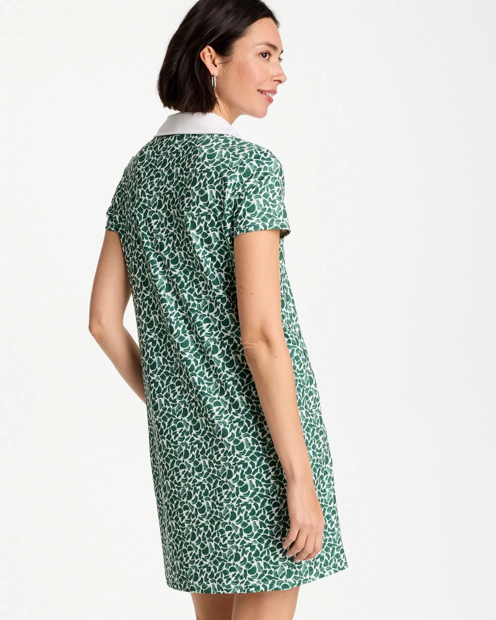 Chico's Outlet Water Lily Green Zenergy® UPF Paint Contrast Dress
