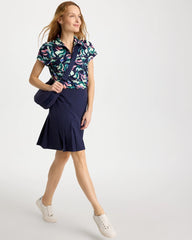 Chico's On Sale Blossom Zenergy® UPF Blooms Half Zip Polo