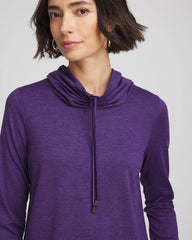 Chico's Sale Purple Elixir Zenergy® Cloud Cowlneck Top