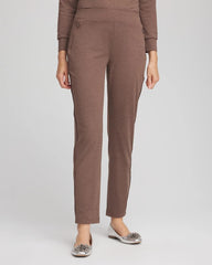 Chico's Outlet Walnut Zenergy® Cloud Satin Trim Pants