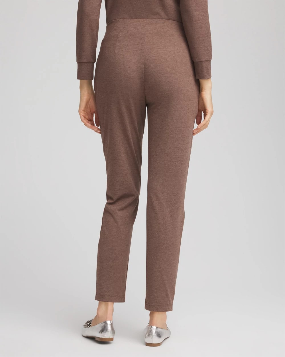 Chico's Outlet Walnut Zenergy® Cloud Satin Trim Pants