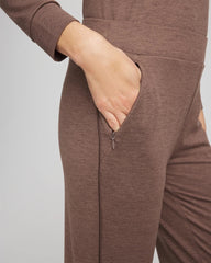 Chico's Outlet Walnut Zenergy® Cloud Satin Trim Pants
