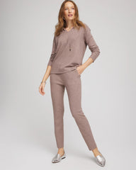 Chico's For Sale Taupe Heather Zenergy® Luxe Rhinestone Ankle Pants