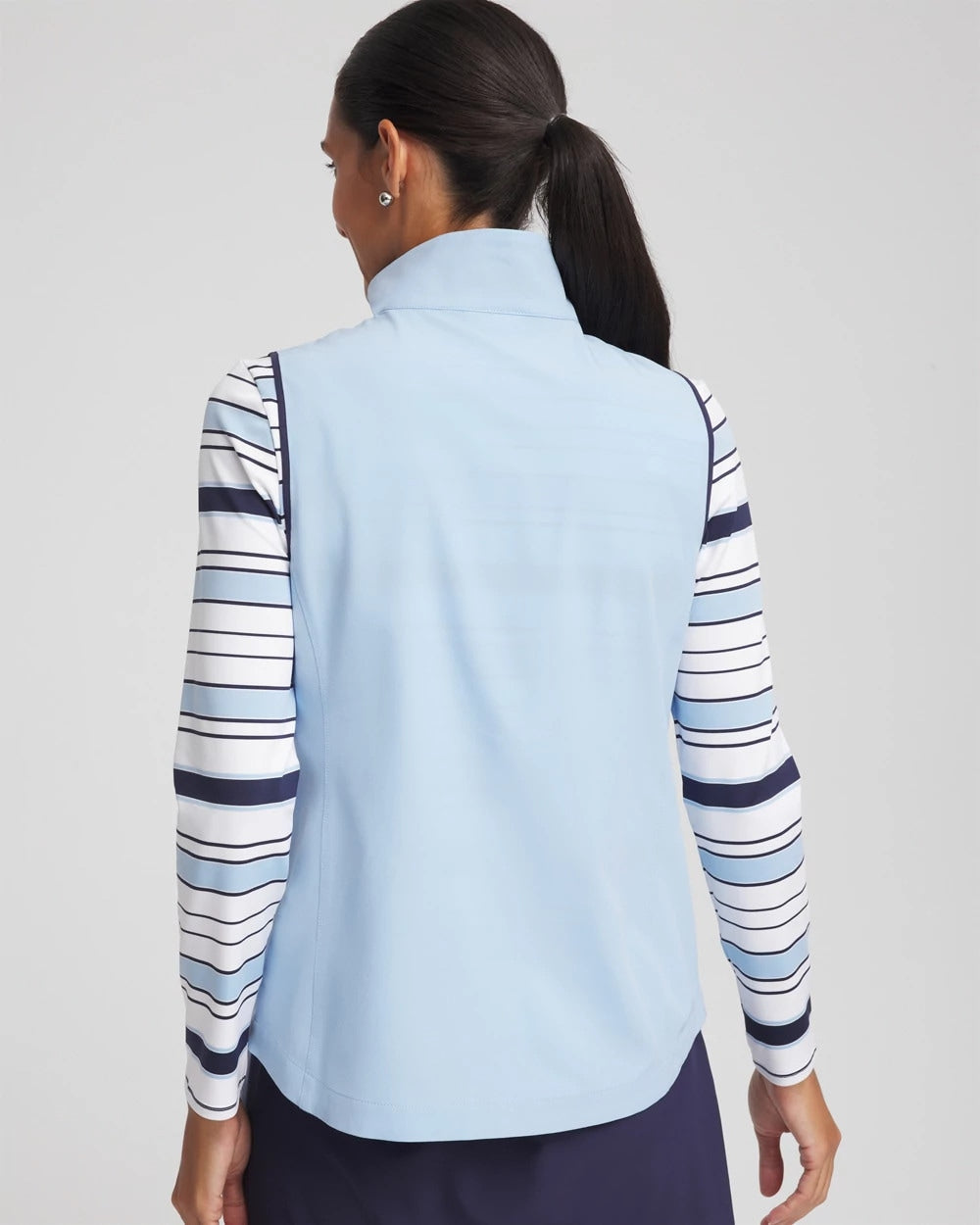Chico's Online Crystal Topaz Zenergy® UPF Contrast Vest