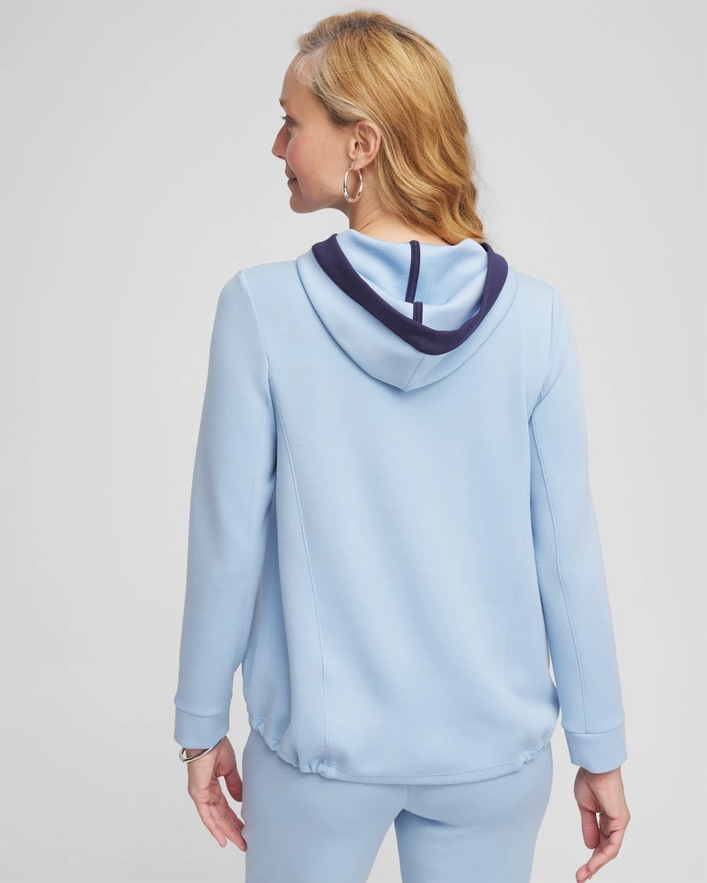 Chico's Sale Crystal Topaz Zenergy® Soft Topaz Contrast Top