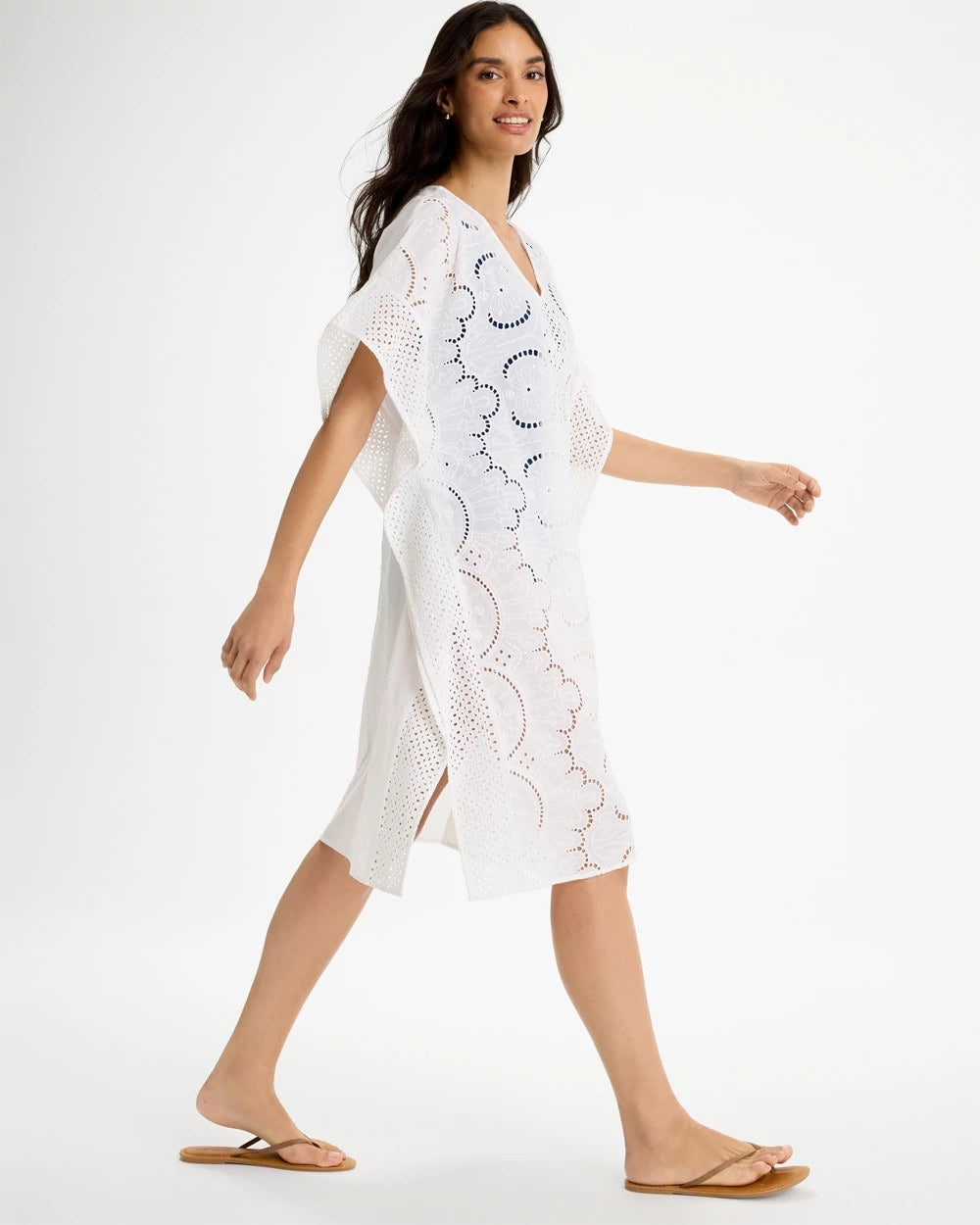 Chico's For Sale Alabaster Woven Long Swim Cover-Up