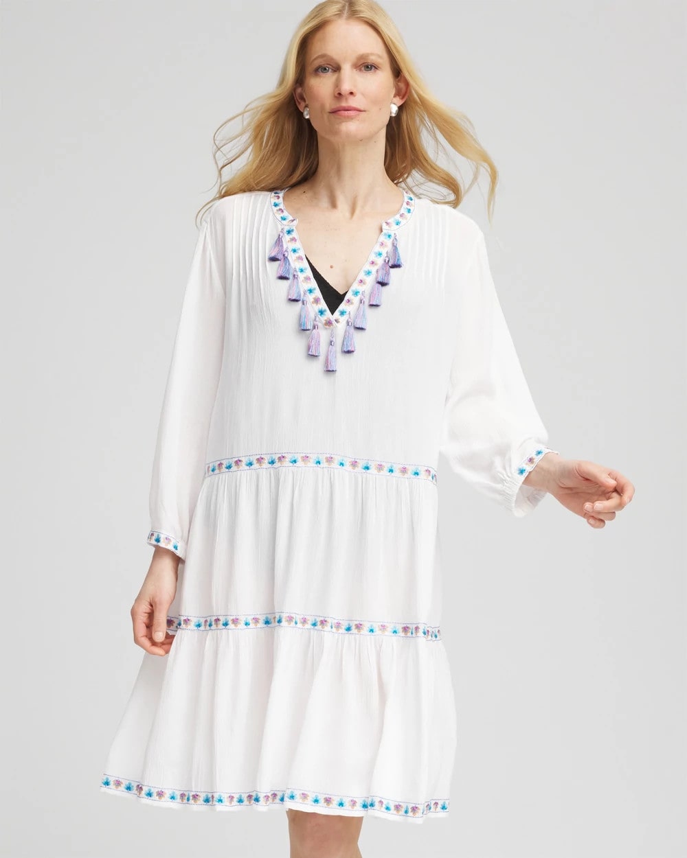 Chico's Online Alabaster Chico's Beach Swimsuit Cover-Up Dress