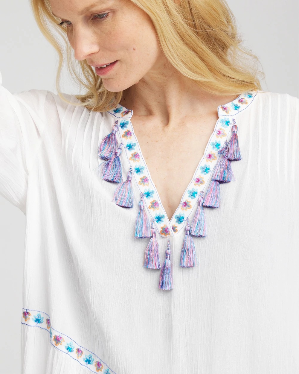 Chico's Online Alabaster Chico's Beach Swimsuit Cover-Up Dress
