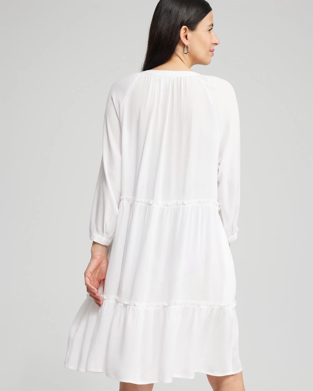 Chico's Discount Alabaster Button Front Swim Coverup
