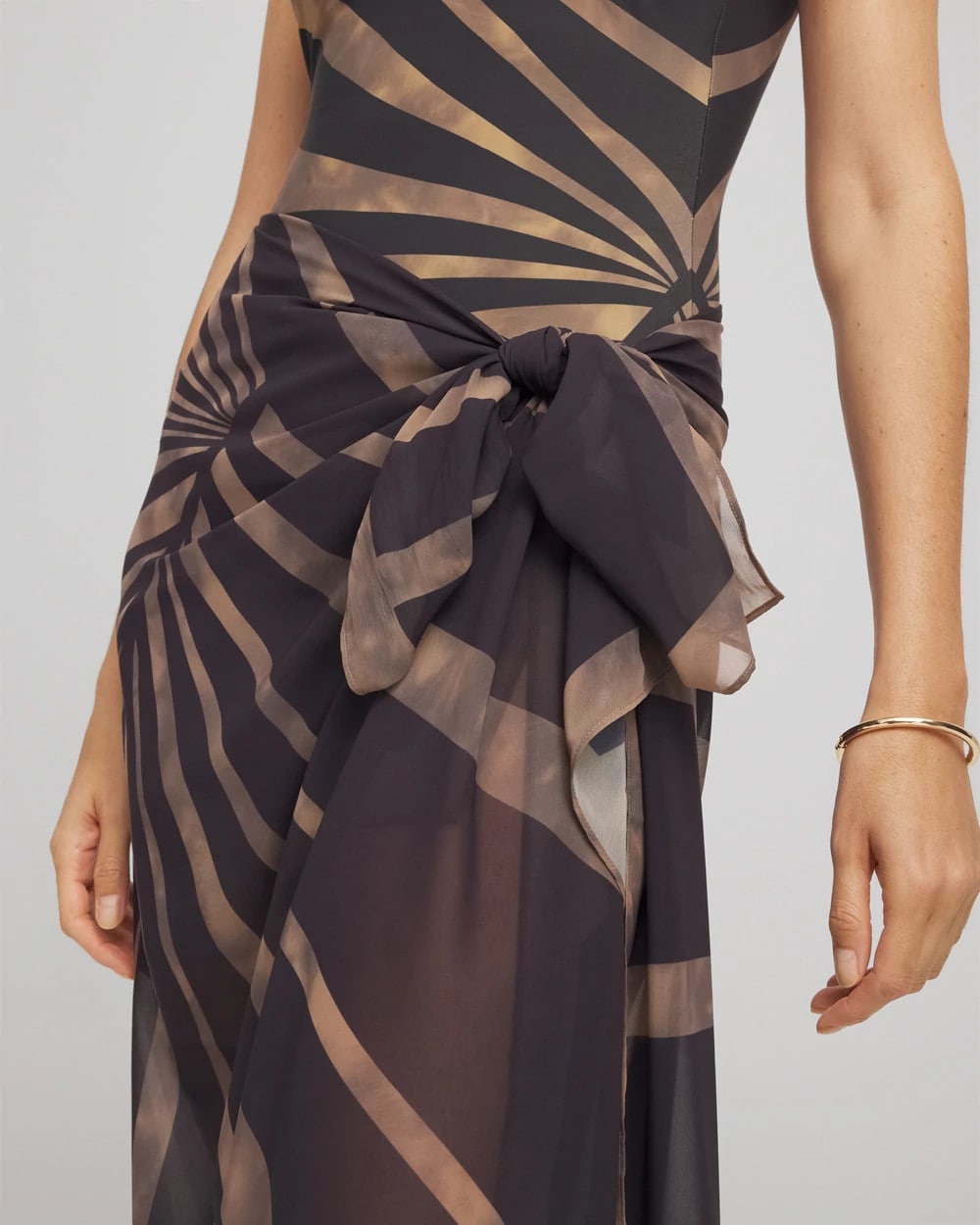 Chico's Online Black/Brown Gottex Desert Queen Pareo