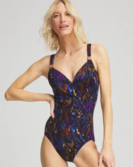 Chico's Discount Black/Multi Miraclesuit® Tapiz Siren One Piece Swimsuit