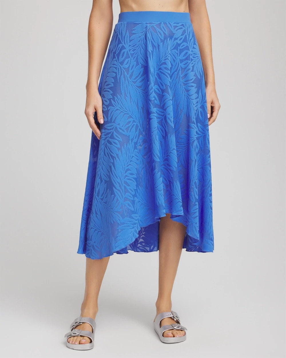 Chico's On Sale Light Blue Gottex Skyfall Lace Long Skirt